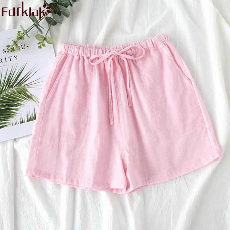 

Fdfklak Mermaid Pants for Women Summer Print Shorts Sleepwear Women Pajama Pants Cotton Pijama Pant Girl's Sleep Home Pant