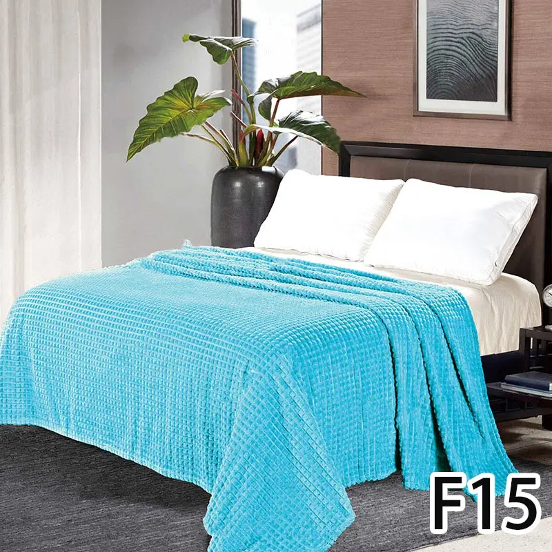 Мягкое покрывало на кровать Коралловое флисовое покрывало летние одеяла покрывало одно Хлопковое одеяло s плед, опт - Цвет: F15