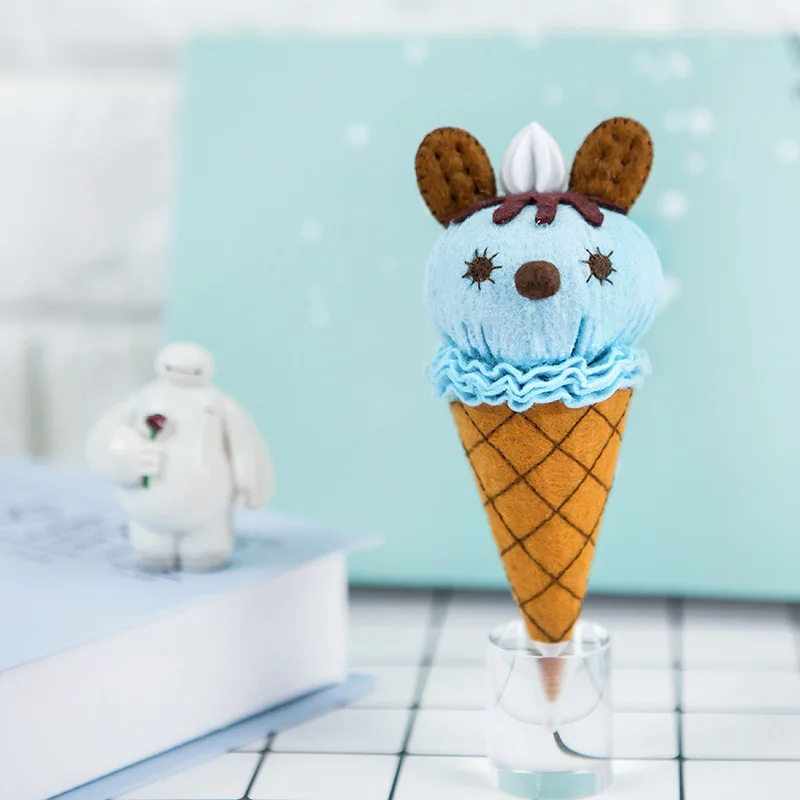 DIY Швейные фетровые милые животные мороженое/ткань конфеты ручной работы ремесло с детьми для детского сада ручной работы Войлок diy пакет