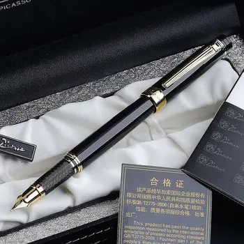 

Picasso fountain pen sale 917 gold clip fountain pen Student teacher gift Without Pencil Box metal ink calligraphy pens
