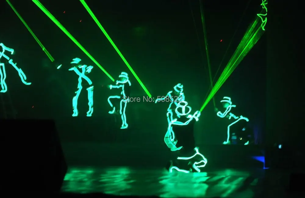 Cheap Illuminated costume EL wire robot set for DJ/DS/ luminous costume Size/ color customized