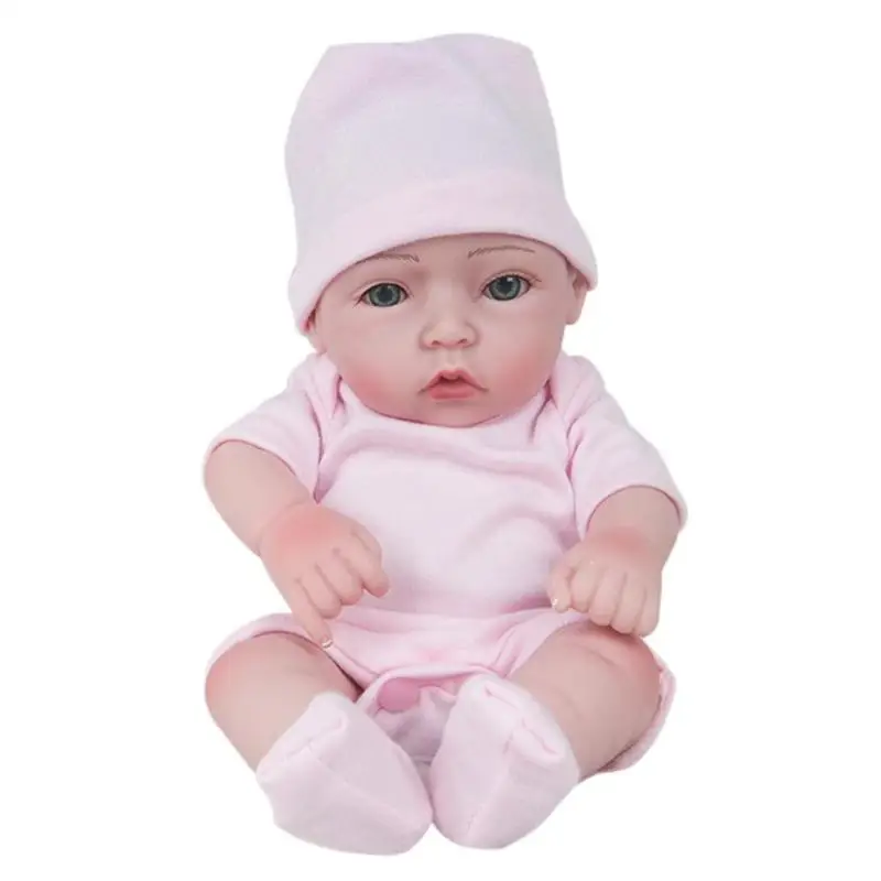 

30CM Cute Reborn Dolls Lifelike Baby Simulation Reborn Doll Toy Soft Silicone Newborn Baby Birthday Soft Gift Doll Pink