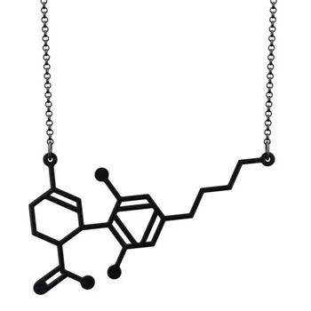 

Cannabinoid CBD Molecule Necklace free ship 12pcs/lot