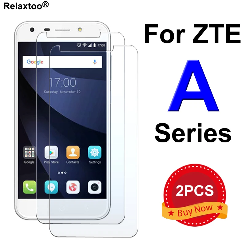 

2Pcs Protective glass for zte blade a610 a6 a510 a512 a520 a601 plus a 6 610 510 520 the tempered glas screen protector on film