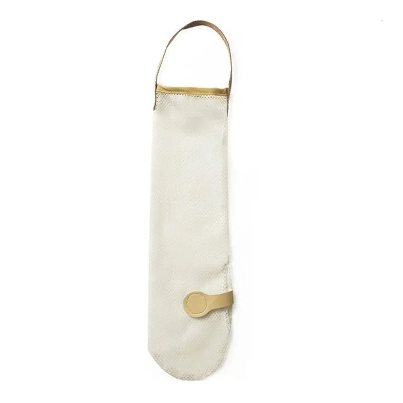 

Home Organizer Garbage Bag Hanging Holder Garlic Onion Storage Breathable Mesh