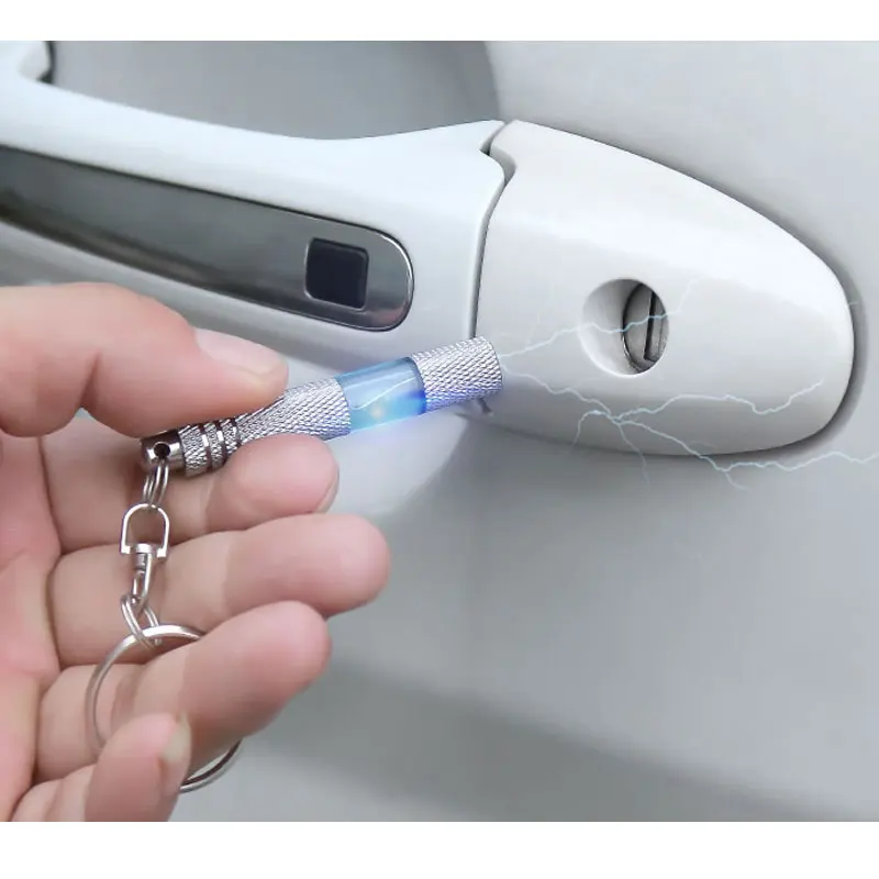 

Car anti-static eliminator static discharger keychain removal static electricity