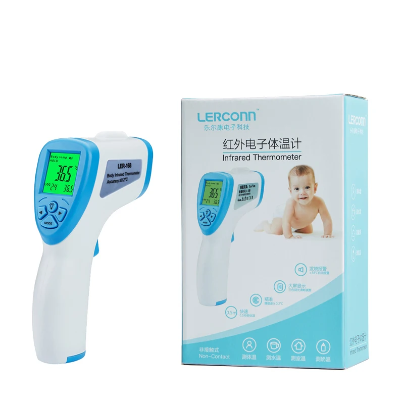 Цифровой термометр с ЖК-подсветкой, инфракрасный термометр для детей и взрослых, медицинский Бесконтактный инфракрасный термометр для ухода за ребенком