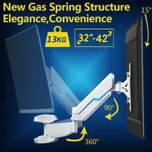 32 “~ 42” Mola A Gás Da Parede Da TEVÊ de Movimento Completo de Montagem Rotativa LCD LED Monitor de Suporte Bracket WM4021-Z1