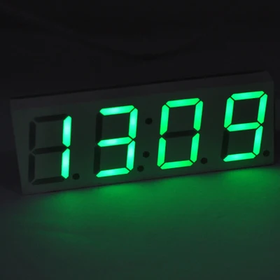 4 бита цифровой светодиодный электронные часы USB мощность большой номер дисплей настольные часы использовать в автомобиле или шкафу - Цвет: clock