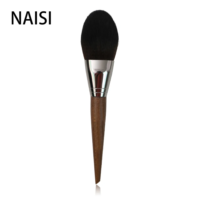 

NAISI 1PCS Big Foundation Makeup Brushes Powder Professional Makeup Tools High Quality Natural Wood Handle Synthetic Hair