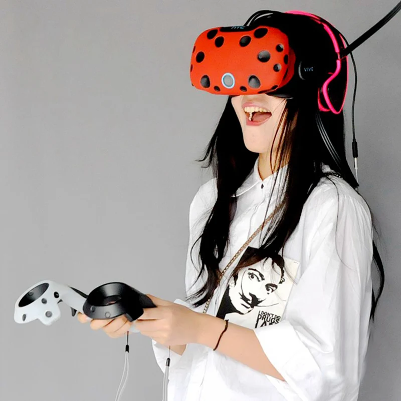 VR гарнитура контроллер силиконовый защитный чехол для htc Vive vr кожа bolsa
