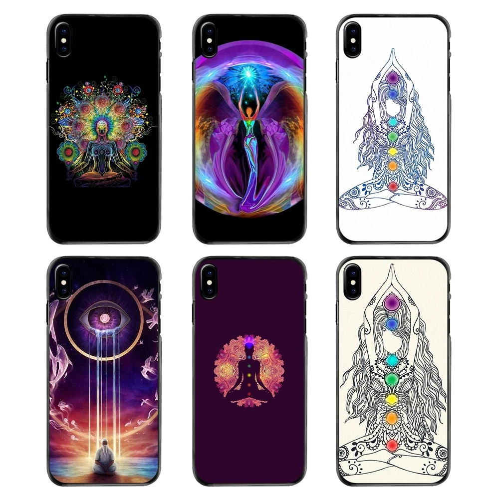 

For Samsung Galaxy Note 2 3 4 5 S2 S3 S4 S5 MINI S6 S7 edge S9 S8 Plus Accessories Phone Cases Cover Chakra Yoga