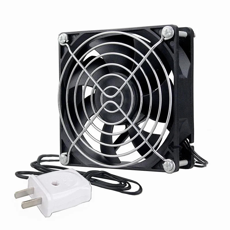 Najtaniej 1 sztuka Gdstime DC we 110V 120V 220V 240V 80mm x 25mm z długim rękawem wentylator 80x80x25mm 2 linia elektryczna osiowe chłodnicy 8cm