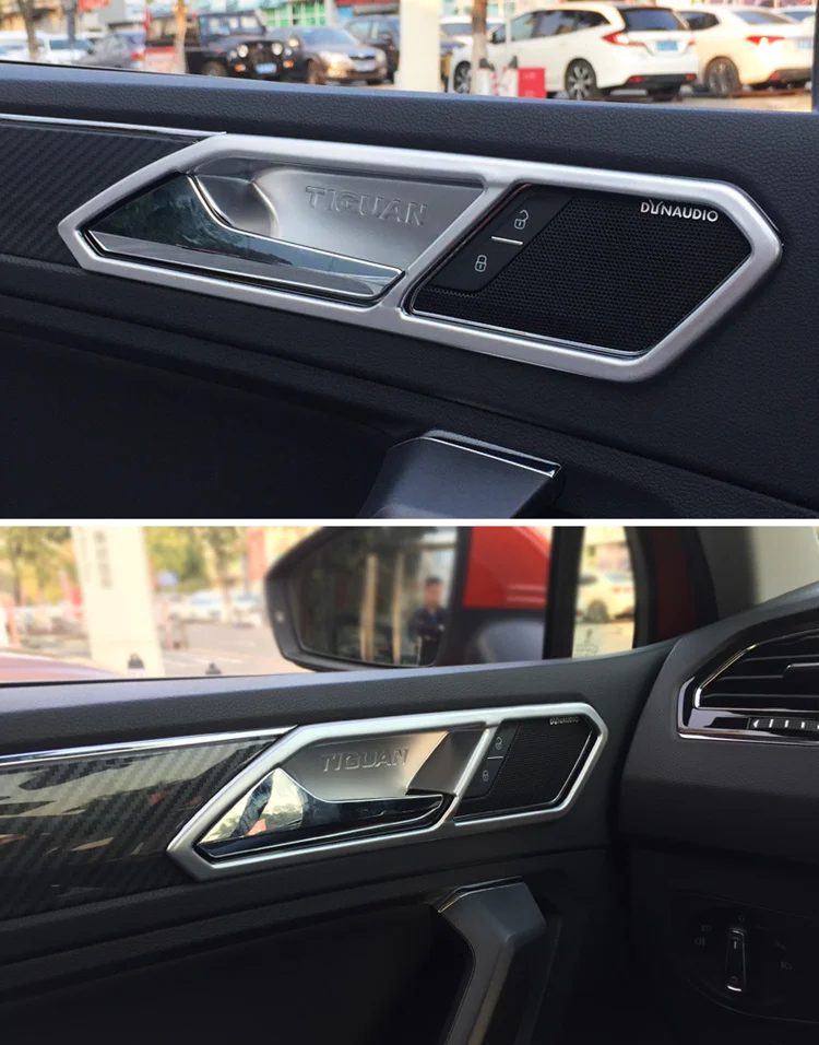 ABS Matte 4 шт./лот внутренняя дверная ручка чаша рамка Крышка отделка автомобильный