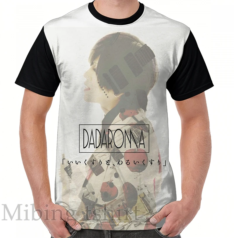 

Funny print men t shirt women Tops tee Dadaroma Yoshiatsu White Graphic T-Shirt O-neck Short Sleeve Casual tshirts