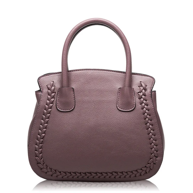 Women's new fashion Litchi pattern leather handbags Leather shell-zipper shoulder diagonal bags