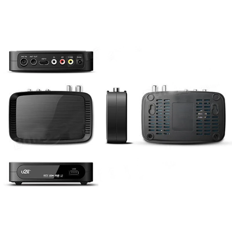 U2C T2 Dvb T Мини Hd Stb H.264 Tv Box 120 мм цифровой эфирный приемник телеприставка с