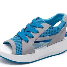 Comemore Босоножки на платформе Для женщин летняя спортивная дышащая обувь женские кроссовки на танкетке обувь с округлой подошвой сабо для женская обувь