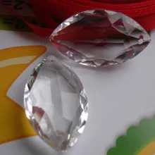 76 мм 6 шт. прозрачная облицованная люстра Висячие капли сверкающий кристалл призматический светильник аксессуары для шитья свадебный подарок