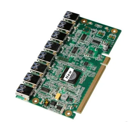 

1 to 8 PCIe Miner Machine Graphics Card Extension Cord PCI-E 16X turn 8 Port USB3.0 PCIE Expansion Cards Riser Card BTC LTC ETH