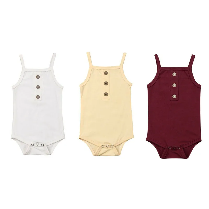Боди для новорожденных девочек и мальчиков летняя одежда комбинезон на