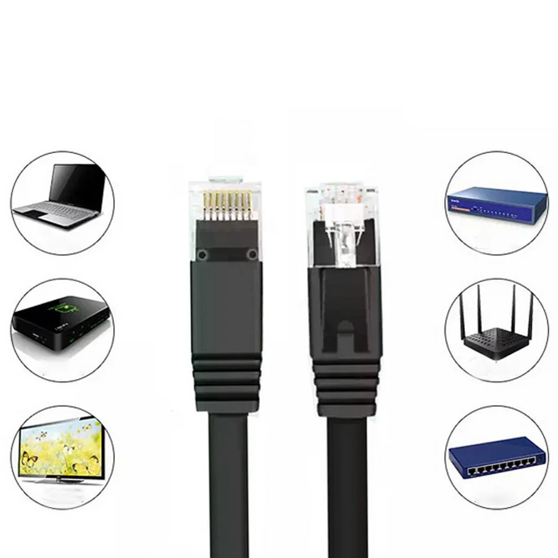 Marsnaska Топ 1 м/3 м/5 м/10 м Ethernet кабель высокоскоростной RJ45 CAT6 плоский сетевой LAN UTP