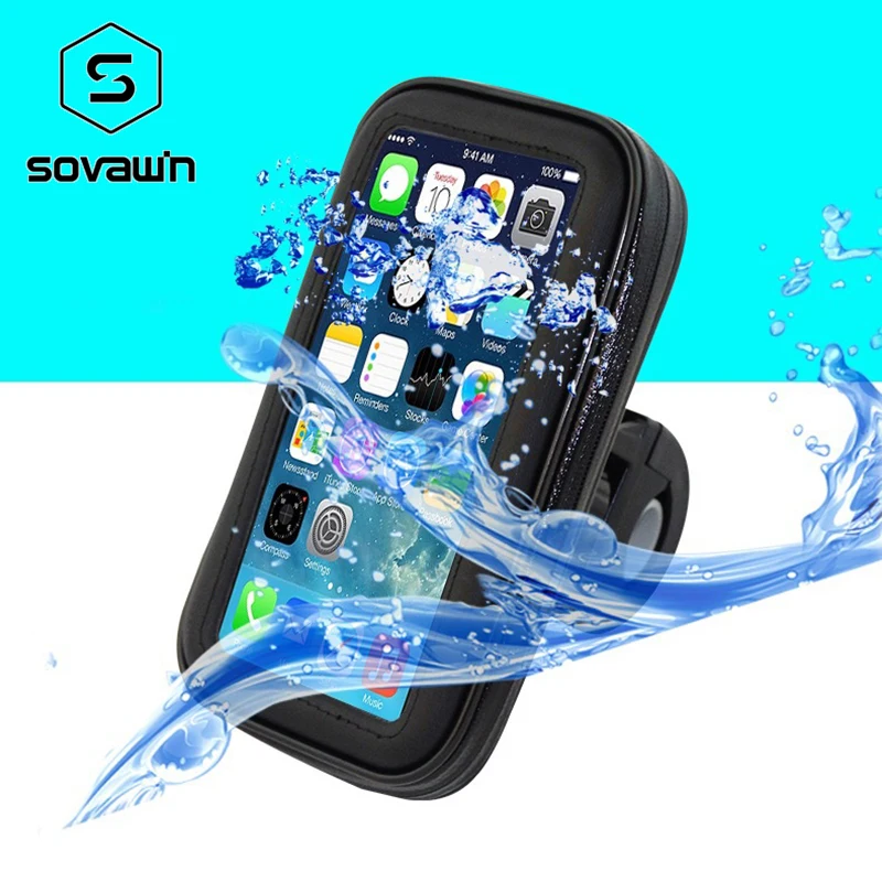 

Universal Bicycle Bike Mobile Phone Waterproof Bag Watertight Phone Case Stand Holder Support For 4.7 5.5 6.3 inch Smart Phone
