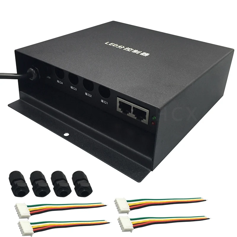 LED controller,DMX512 controller,4 ports drive 3412 pixels,controlled ...