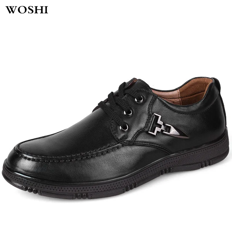 

Spring Autumn Men Sneakers Casual shoes genuine leather British style Lace-Up Flats Fashion Sneakers Soft Male Loafers shoes k3