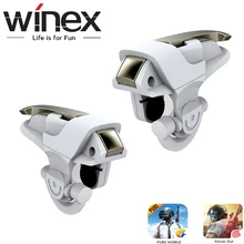 Winex PUBG мобильной игры геймпад стрелять триггер Aim и пуговицы L1R1 шутер джойстик