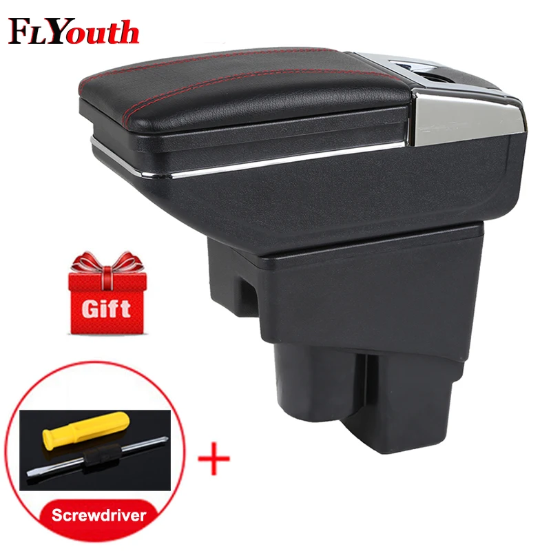 

For Honda Fit Jazz 2003-2007 Car Armrest Box Car Styling Central Store Content Box Cup Holder Interior Auto Accessories