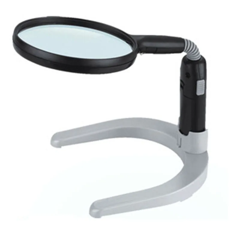 2x 4x Foldable Desktop Magnifying Glass Handheld Adjustable Magnifier