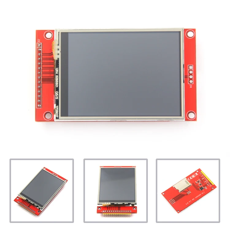 2," 240x320 SPI TFT lcd модуль последовательного порта с адаптером PCB Micro SD ILI9341 5 В/3,3 В 2,8 дюйма светодиодный дисплей для 5110 интерфейса