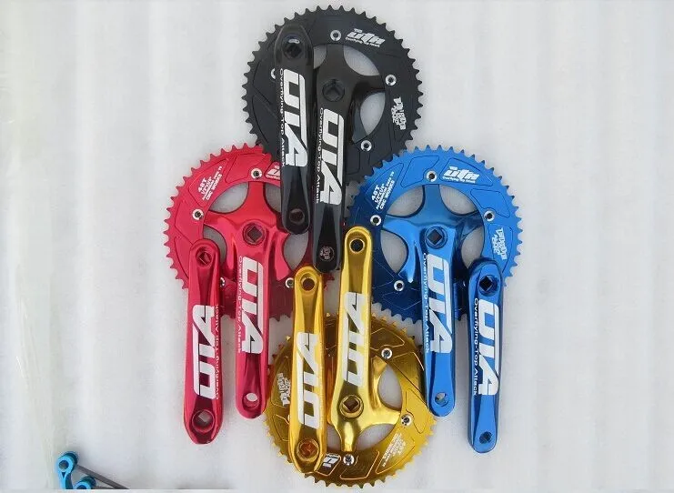 Односкоростной велосипед Crankset Chainwheel 170 мм Crank Arms 130 BCD Chainwheel 48 T Fixie Crankset для односкоростной велосипед, фиксированная Gea