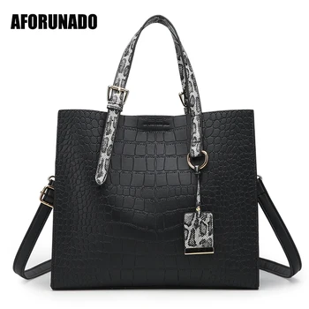 

Tote Women Bag Luxury Handbags Women Bags Designer Alligator Pu Leather Crossbody Bags For Women 2019 Business Messenger Bags