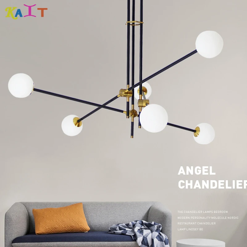 

Branch of bubbles 110V 220V Nordic Modern chandelier lighting living room Pendent Glass ceiling Chandelier
