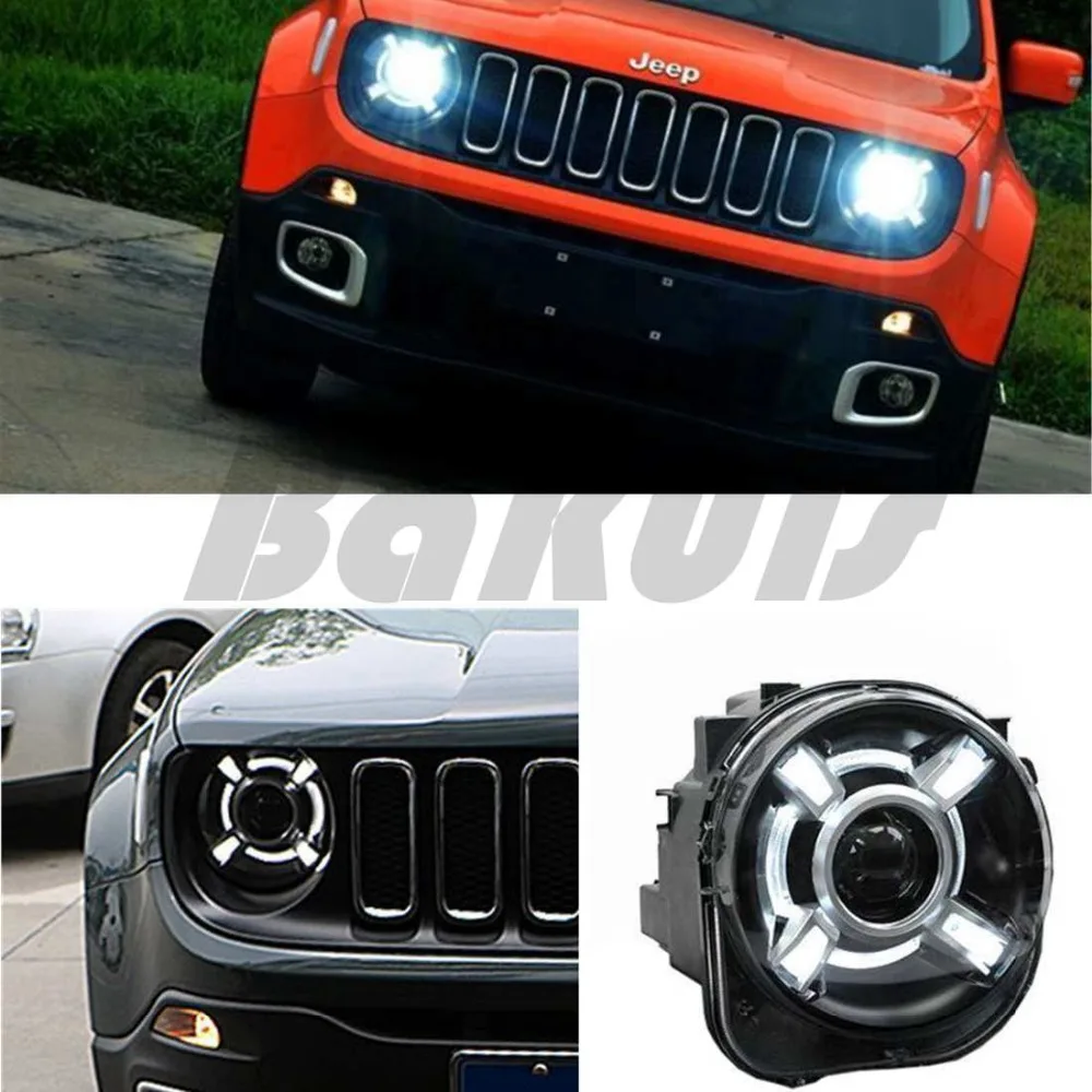 

2015-2017 For Jeep Renegade HID LED Headlight with DRL and Bi-xenon Projector