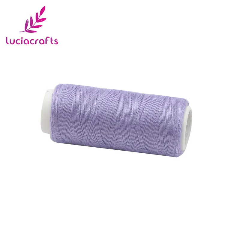 Lucia crafts 24 цвета 1 рулон/лот Вышивка Швейные нитки DIY Ручная машина швейная пряжа аксессуары для вязания W0804 - Цвет: C 2 Light Purple