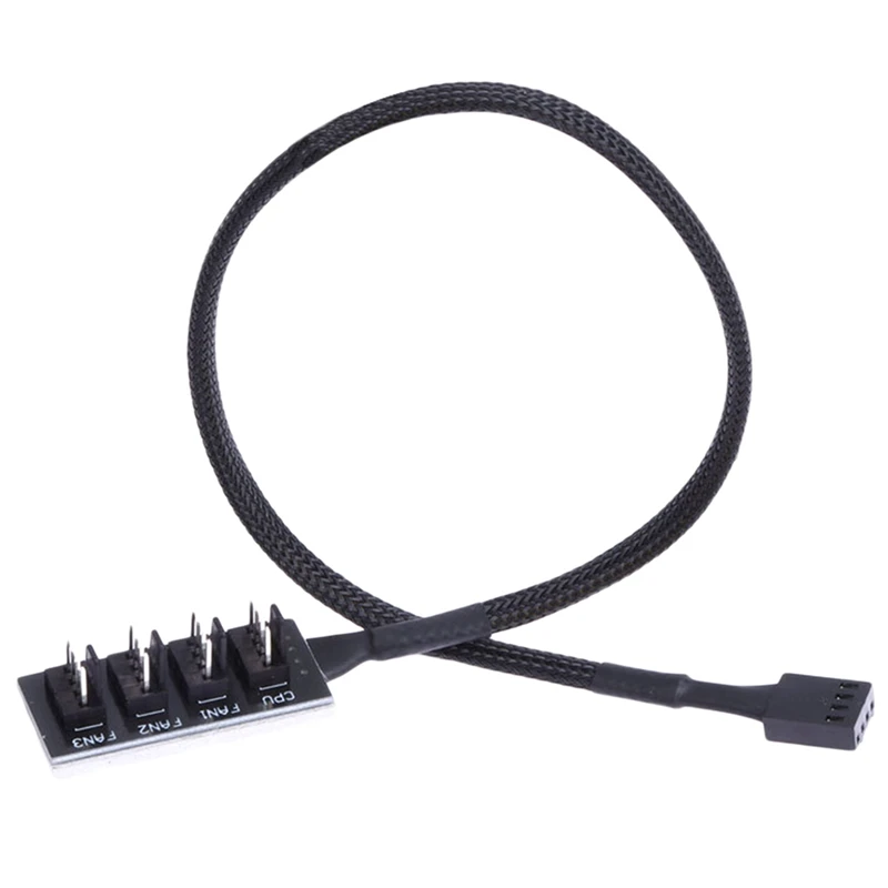 Computer Case Fan PWM Hub Fan HUB Extended Line Computer Cables  & Connectors PWM 4P /5P Patch Cord