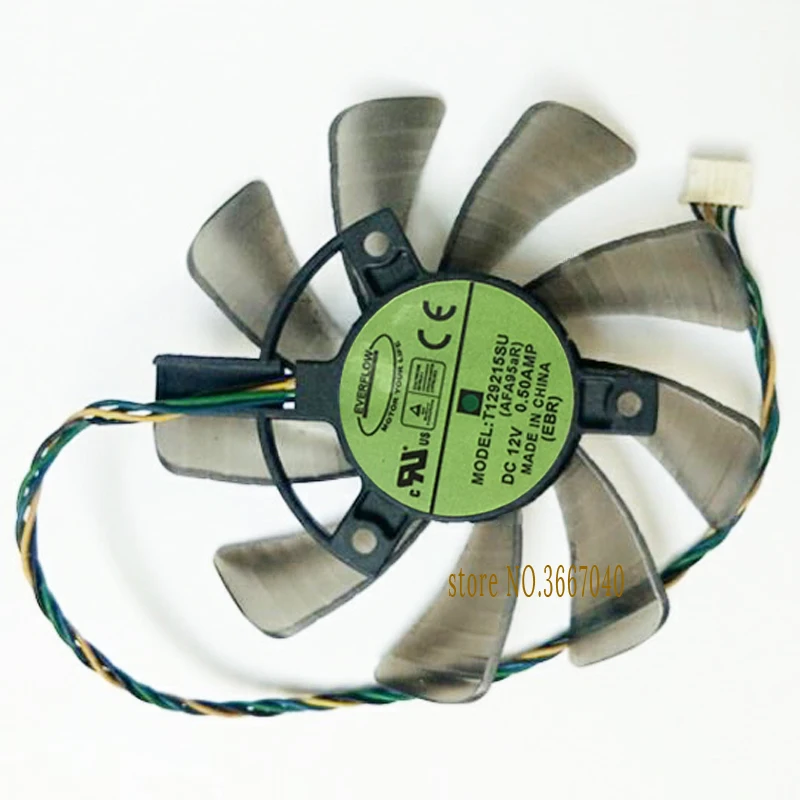 85 мм T129215SU VGA GPU охлаждающий вентилятор видеокарта для ASUS GTX 670 760 970 R9 280 290 280X 290X 1060 PWM