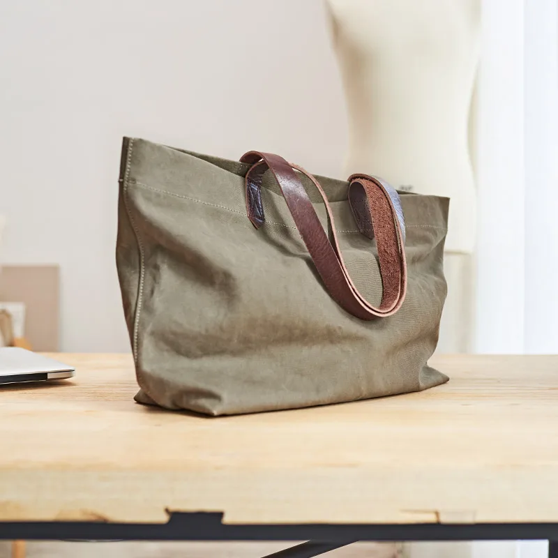 

UNISOUL Casual Tote for man Canvas Shoulder Bags Neutral Simple Handbags 2018 Women's Foldable Reusable Shopping Bag