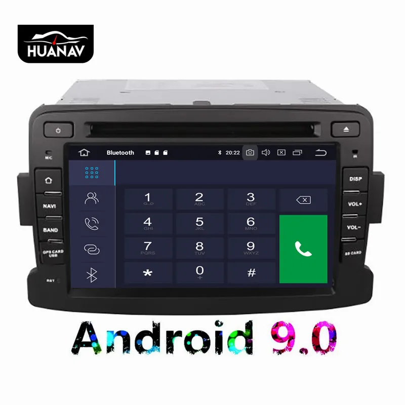 Perfect DSP Android 9.0 Car DVD Player GPS Navigation For Renault Duster 2012 2013 Auto Car radio player stereo headunit tape multimedia 4