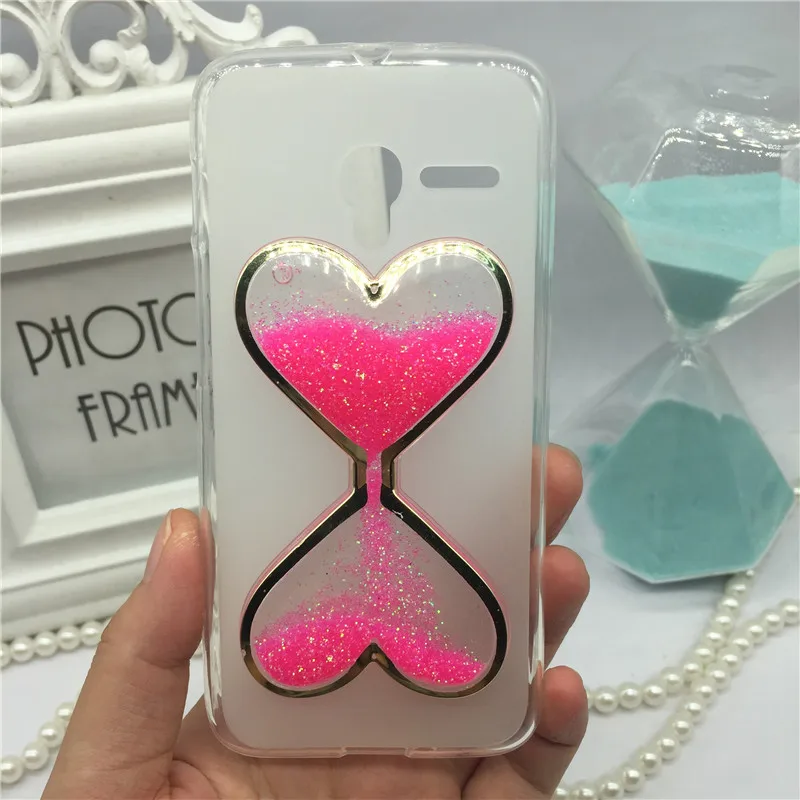 

Soft Case for Alcatel One Touch Pixi 3 4.5 4G Version 5017D 5019D 5019 Cover Liquid Glitter Quicksand Phone Silicone Tpu Cases