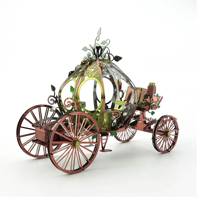 

Pumpkin Car Cinderella Carriage Princess Fairy Tale 3D Metal Puzzles Model Kits Laser Jigsaw Adults Collection Toys Home Decor