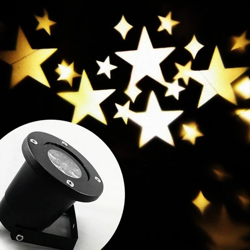 

Christmas Landscape Light 4W LED Waterproof Star Light Laser Projector Lamp for Home Christmas Decoration 110-240V