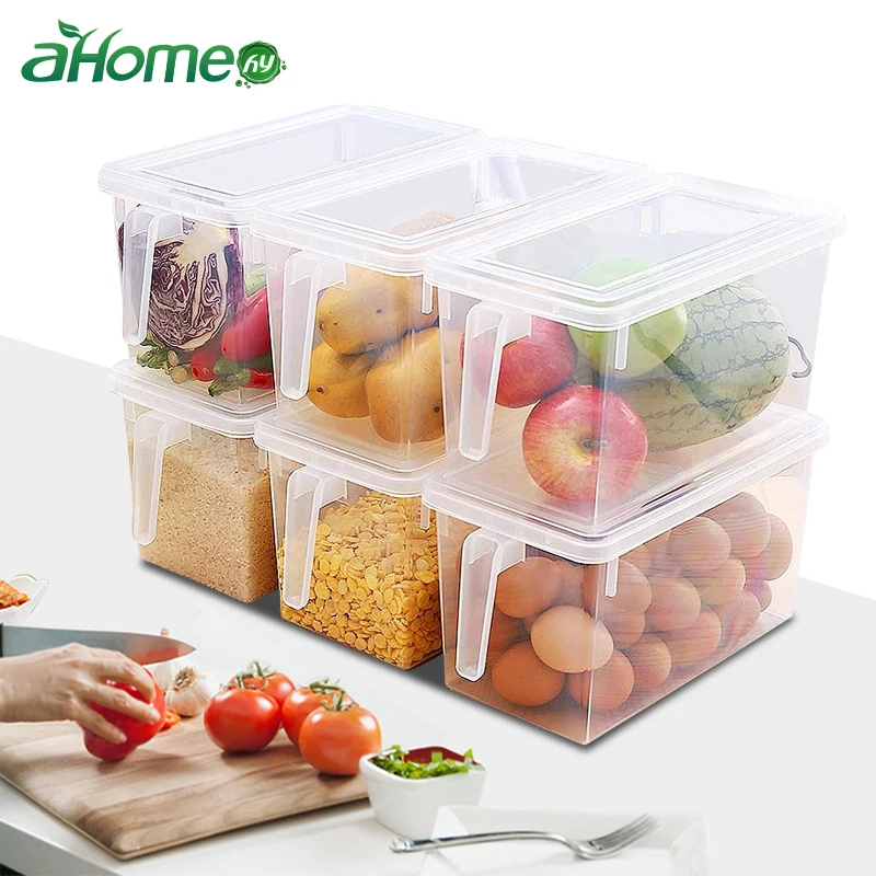 

Transparent Plastic Refrigerator Storage Box Kitchen Eggs Fruit Dumplings Storage Box Kitchen Foods Container Sealing Box