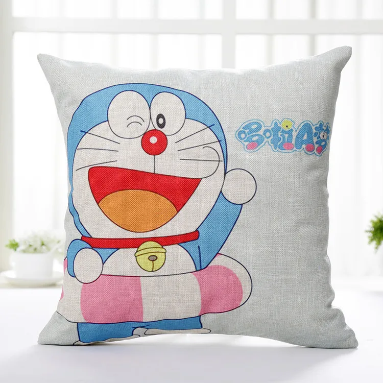 45*45 см Doraemon фигурка Мультяшные плюшевые игрушки Гостиная Кулон Милая льняная Подушка Обложка декор для детских комнат куклы