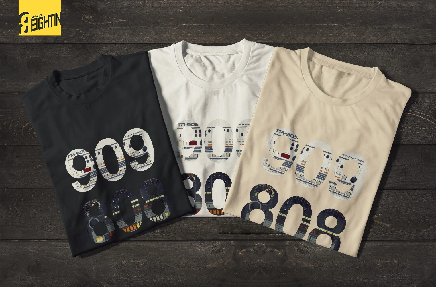 Roland 909 808 303 Classic Synth Drum Machine T Shirt Men Clothing 100% Cotton Short Sleeve Tops Crew Neck Printed Tees Roland 909 808 303 Classic Synth Drum Machine T Shirt Men Clothing 100% Cotton Short Sleeve Tops Crew Neck Printed Tees
