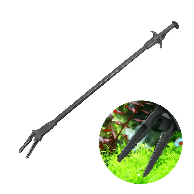 

Hooamll 1Pcs 500mm Long Aquarium Fish Tank Plastic Aquatic planting clip feeding clip Tweezer Pliers Aquarium Cleaning Tool