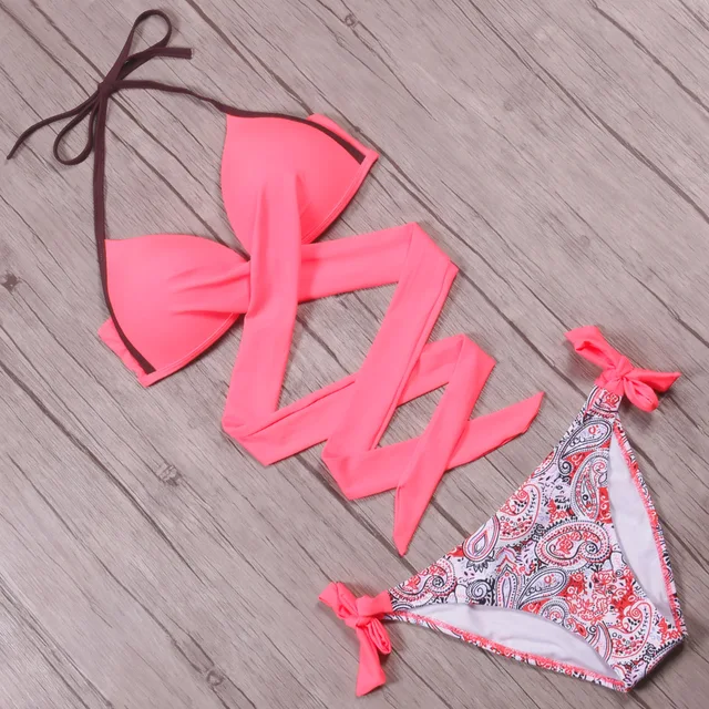 NAKIAEOI 2018 Seksowny bikini kobiety strój kąpielowy push up stroje kąpielowe Criss Cross Bandage Halter bikini Set Beach strój kąpielowy pływać nosić XXL tanie i dobre opinie Bikinis Set Nylon spandex Jednolity patchwork druk Wire Free 180073 Niska talia Pasuje do rozmiaru Weź swój normalny rozmiar NAKIAEOI 2018 Seksowny bikini kobiety strój kąpielowy push up stroje kąpielowe Criss Cross Bandage Halter bikini Set Beach strój kąpielowy pływać nosić XXL tanie i dobre opinie Bikinis Set Nylon spandex Jednolity patchwork druk Wire Free 180073 Niska talia Pasuje do rozmiaru Weź swój normalny rozmiar